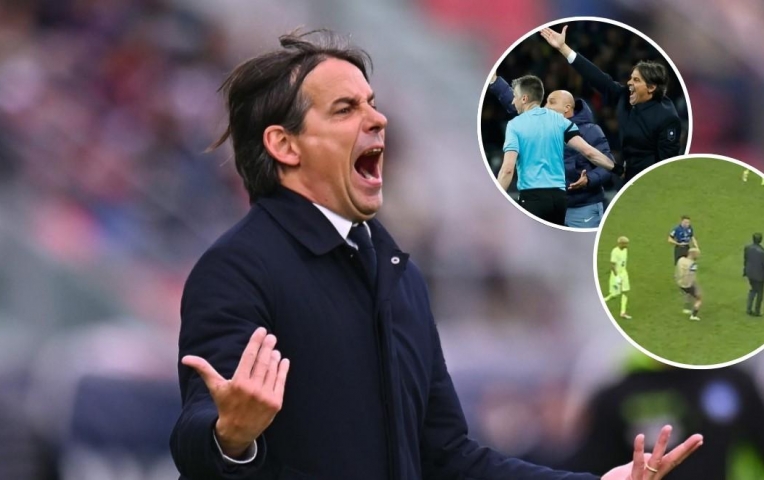 Khoảnh khắc mất lý trí của Inzaghi có thể khiến Inter mất HLV ở chung kết
