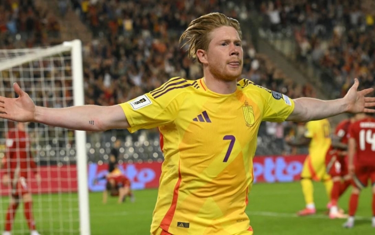 De Bruyne tỏa sáng, Bỉ thắng nghẹt thở Xứ Wales trong trận cầu 7 bàn