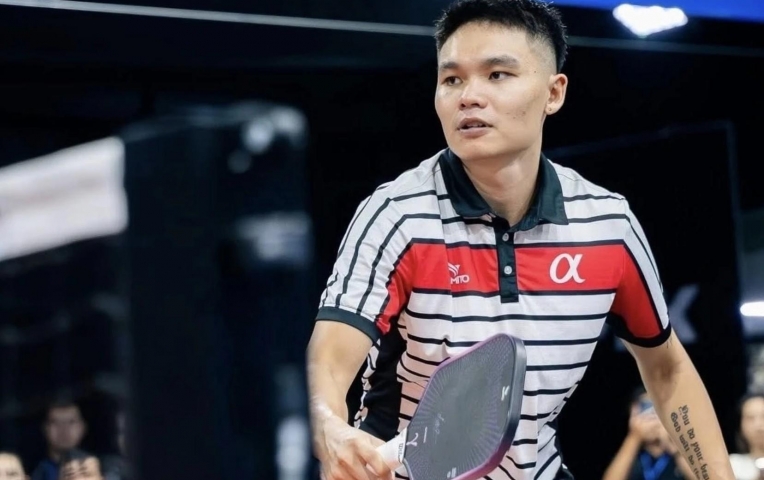 Tay vợt pickleball Việt Nam Trịnh Linh Giang chiếm ngôi số 1 châu Á