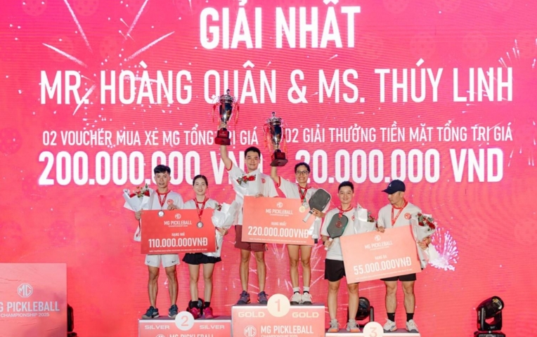 Chung kết MG Pickleball 2025 khép lại với bất ngờ lớn