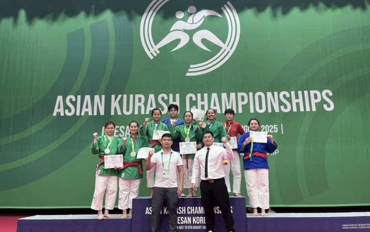 Việt Nam đứng thứ hai tại giải Kurash vô địch Châu Á 2025
