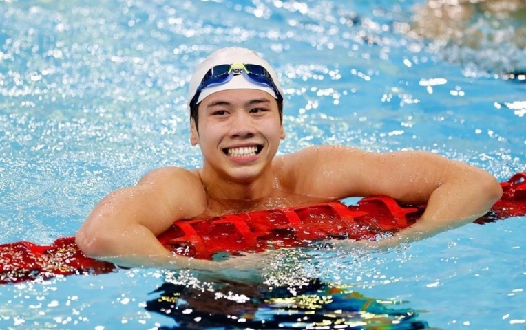 Nam thần bơi lội Nguyễn Quang Thuấn tiếp tục tỏa sáng ở giải trong