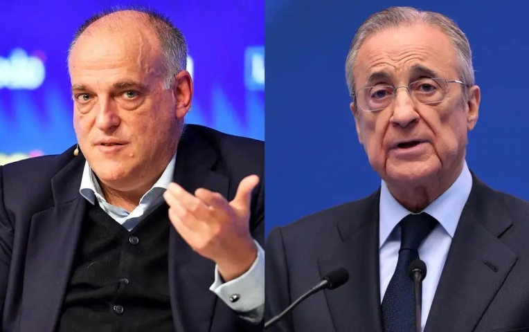 Chủ tịch La Liga cáo buộc Florentino Perez nói dối