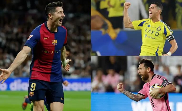 Chói sáng tại Barca, Lewandowski tiệm cận Ronaldo và Messi tại Cúp C1