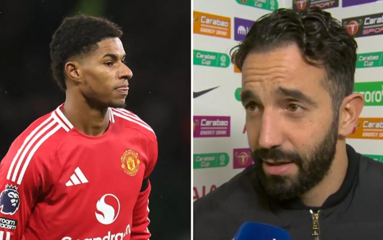 HLV Amorim tuyên bố lý do loại bỏ Rashford khỏi đội hình MU