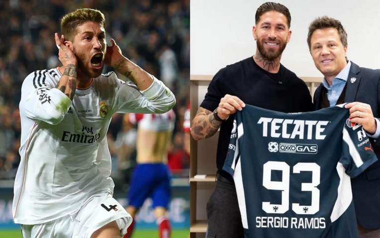 Sergio Ramos chế giễu Atletico Madrid bằng số áo mới