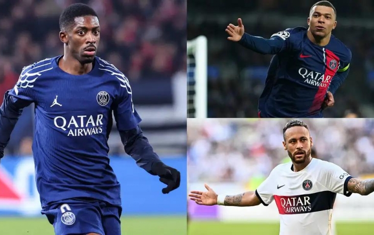 Hóa 'thánh' tại PSG, Dembele san bằng kỷ lục của Mbappe và Neymar