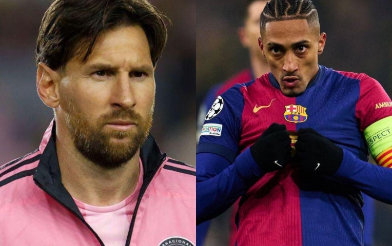 Raphinha chính thức vượt mặt Messi tại Cúp C1, nhưng vẫn kém Ronaldo