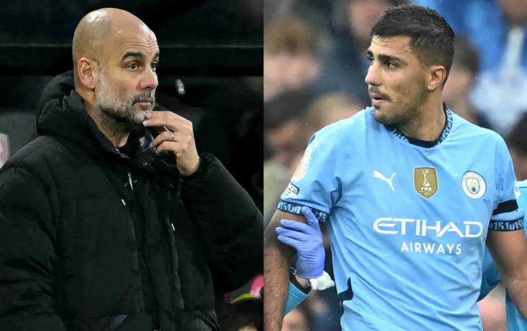 Pep Guardiola bất ngờ chọn người thay thế Rodri tại Man City