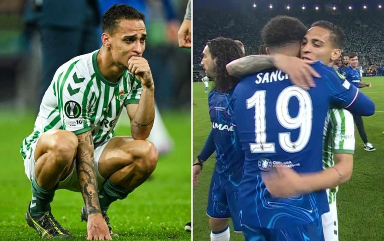 Antony bật khóc nức nở sau trận thua trước Chelsea