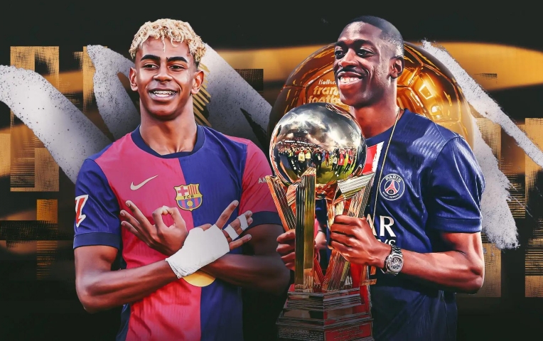 Quả bóng vàng 2025: Yamal vượt mặt Dembele