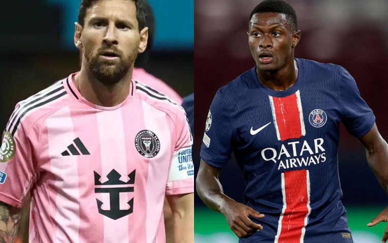 'Quái vật' Nuno Mendes bị Messi đánh bại