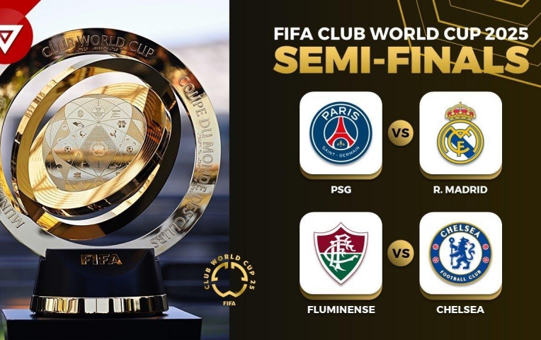 Điểm lại sức mạnh 4 đội lọt vào bán kết FIFA Club World Cup 2025