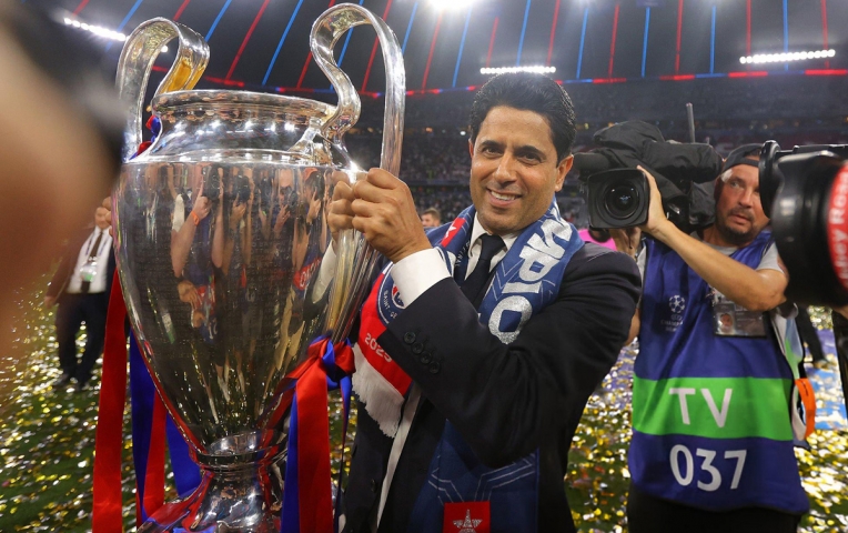 Chủ tịch Al-Khelaifi tự hào khi PSG vô địch Champions League