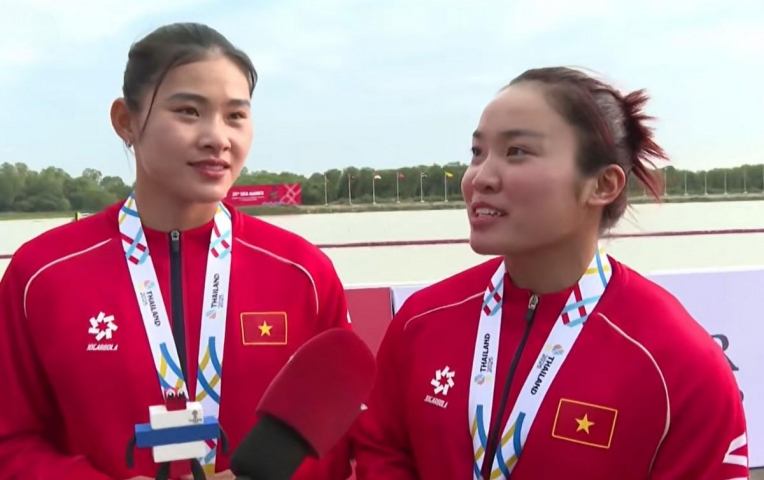 Đua thuyền vượt gió, 2 'siêu nhân' mở hàng HCV cho Việt Nam tại SEA Games