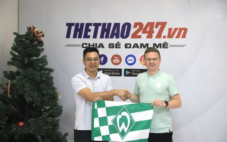 Thể Thao 247 và CLB Werder Bremen đạt thỏa thuận hợp tác truyền thông