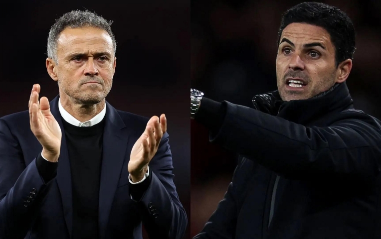 HLV Enrique phản pháo Arteta về phát ngôn Arsenal tốt hơn PSG