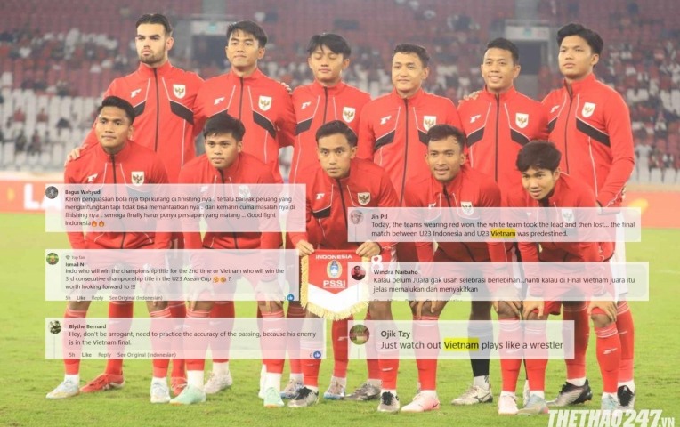 CĐV Indonesia đồng loạt phản ứng khi gặp U23 Việt Nam tại chung kết