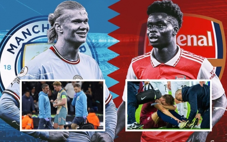 Trận Man City và Arsenal nguy cơ vắng 9 ngôi sao