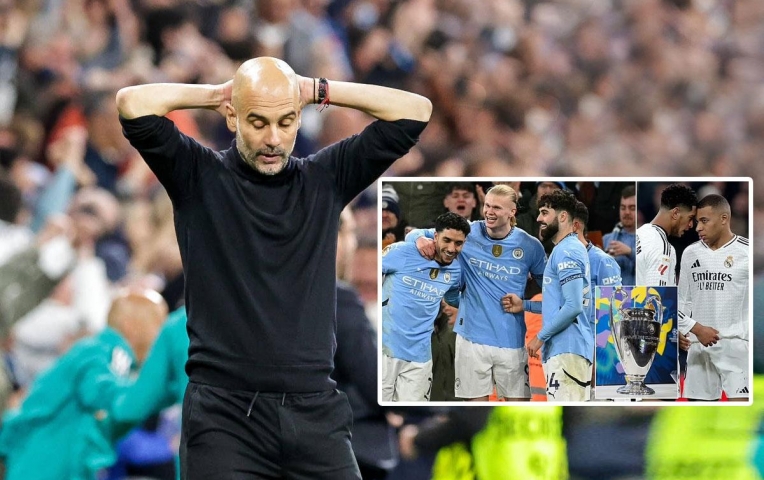 Pep Guardiola bị kêu gọi rời Man City khi thua Real Madrid