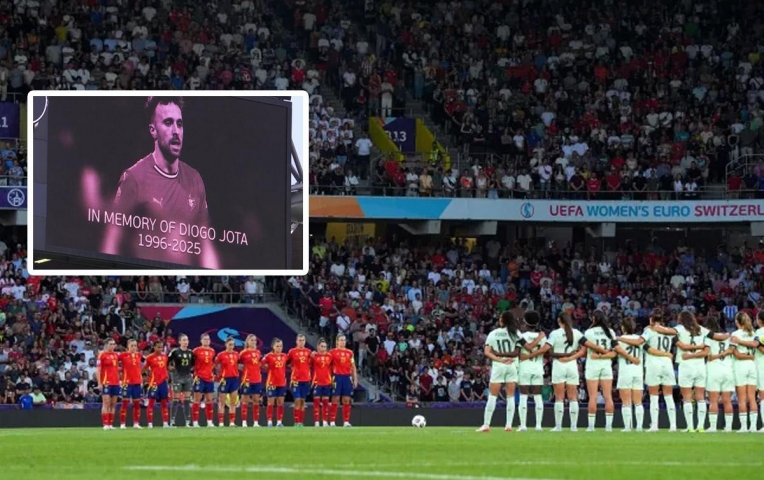 EURO lặng người: Mặc niệm Diogo Jota trước trận Bồ Đào Nha vs Tây Ban Nha