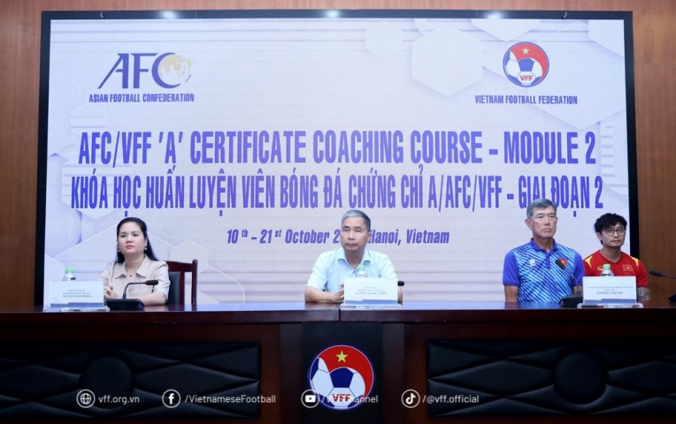 Bế mạc khóa học HLV bóng đá chứng chỉ A/AFC/VFF