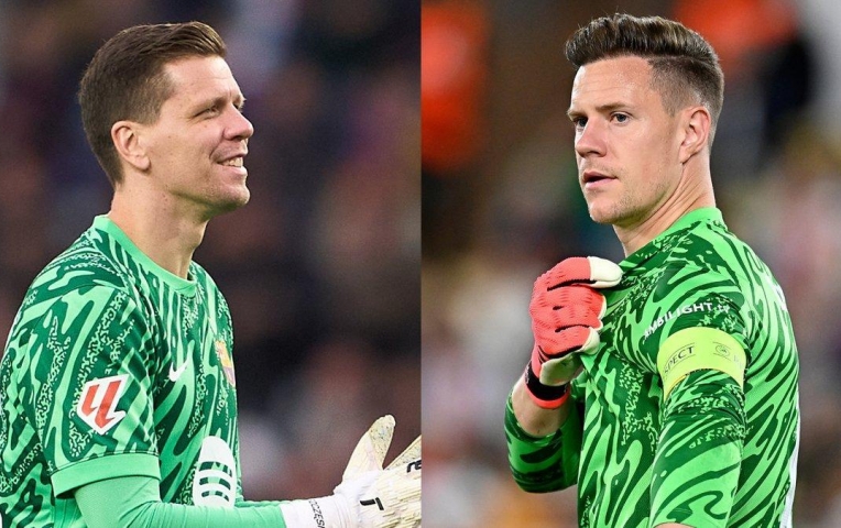 Không phải Ter Stegen, Szczesny vẫn là số 1 tại Barcelona