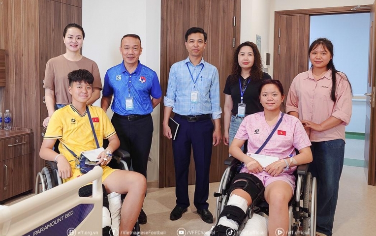 VFF động viên 2 tuyển thủ Việt Nam gặp chấn thương