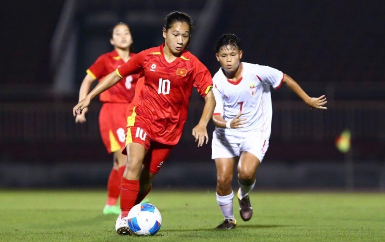 U19 nữ Việt Nam thắng nhẹ nhàng Myanmar