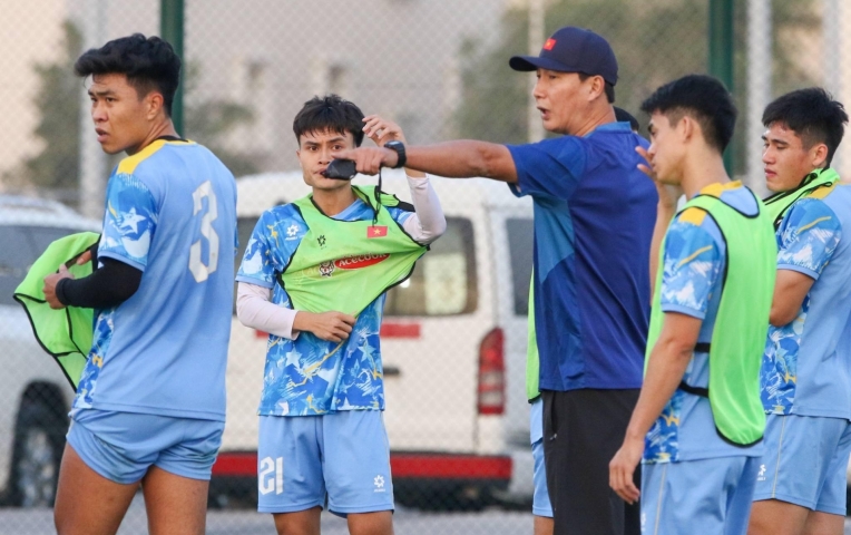 U23 Việt Nam hăng say tập luyện trước ngày đấu Syria