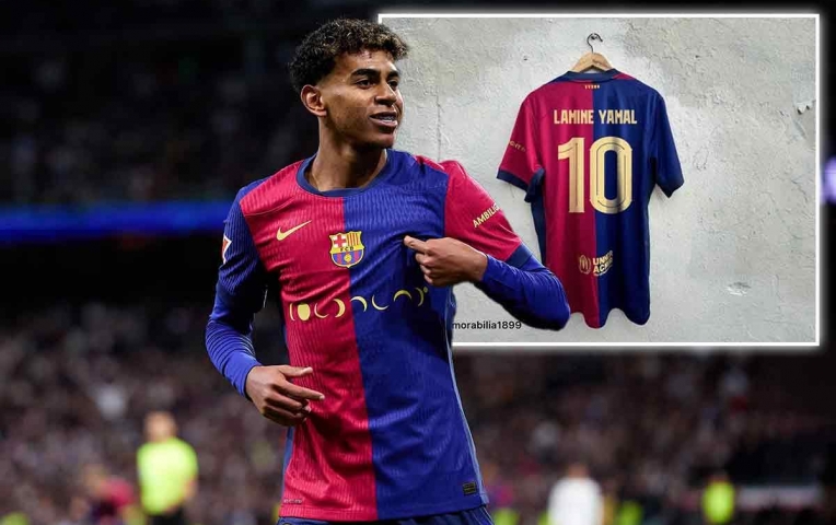 Yamal sẽ mặc áo số 10 tại Barcelona ở mùa giải mới !
