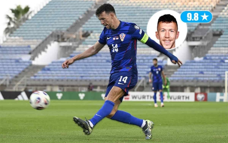 Ivan Perisic chói sáng trong trận thắng 7-0 của Croatia