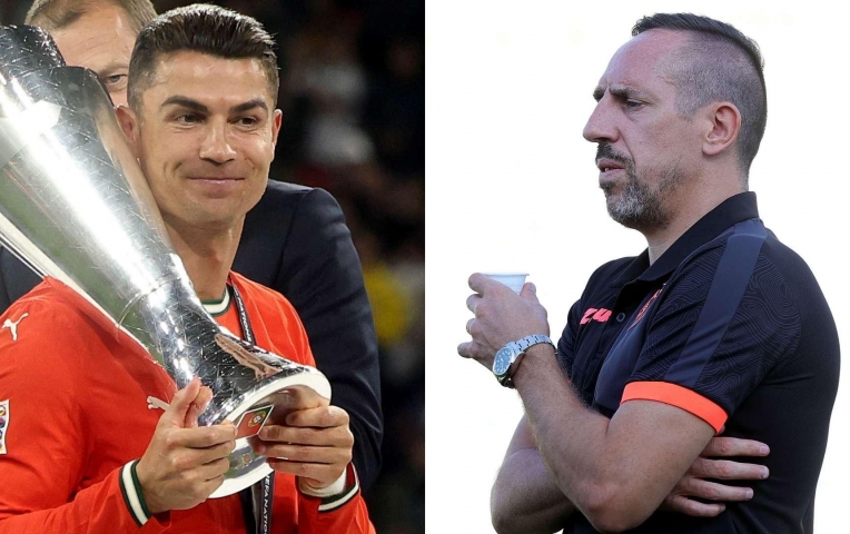 Cà khịa Ronaldo, Ribery nhận 'mưa gạch đá' từ fan Bồ Đào Nha