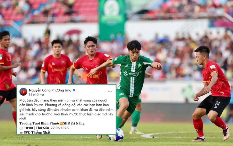 Công Phượng kêu gọi CĐV 'tiếp lửa' trước trận play-off với Đà Nẵng
