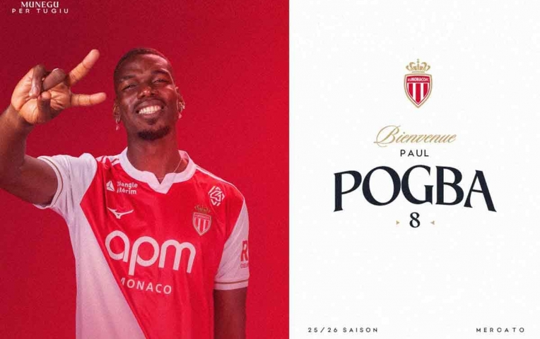 AS Monaco chính thức công bố bom tấn Paul Pogba!