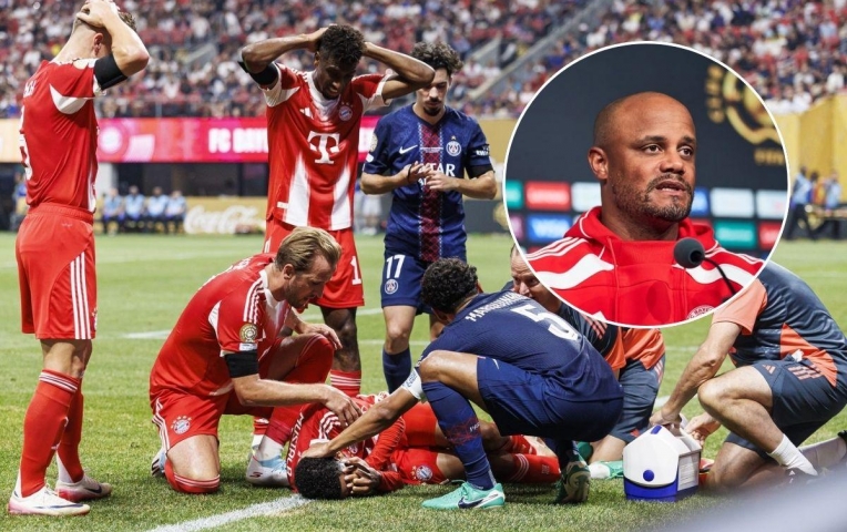 HLV Kompany 'sôi máu' khi Musiala dính chấn thương kinh hoàng