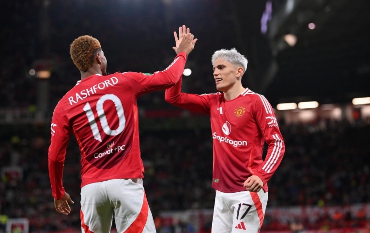 Garnacho phản ứng mạnh mẽ khi Rashford gia nhập Barcelona