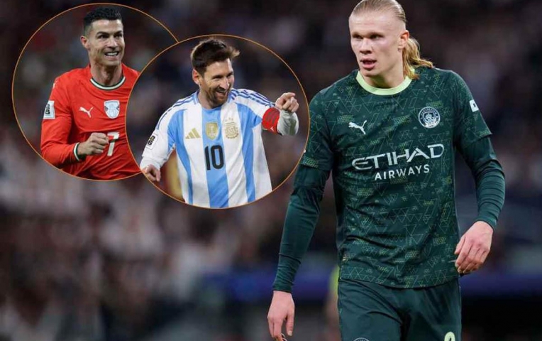 Haaland ngưỡng mộ điểm gì của Ronaldo và Messi?