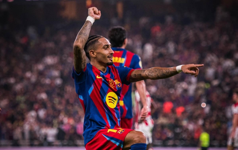 Raphinha có màn trình diễn điểm 10 giúp trận Barca 'hủy diệt' Bilbao