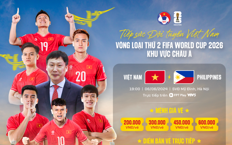 Mở bán trực tiếp vé xem trận Việt Nam - Philippines trên sân Mỹ Đình