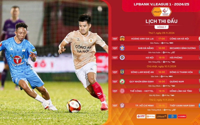 Vòng 7 V-League 2024/25: Cuộc đua đầy khốc liệt!