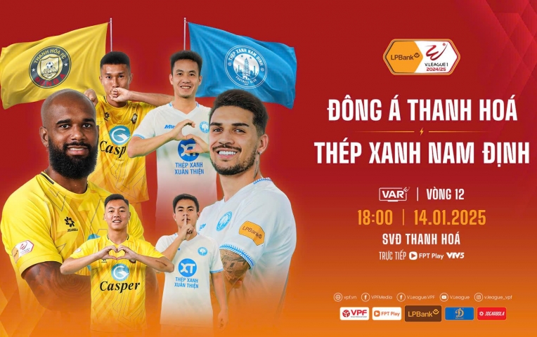 Hấp dẫn 'đại chiến' tranh ngôi đầu bảng V-League 2024/25