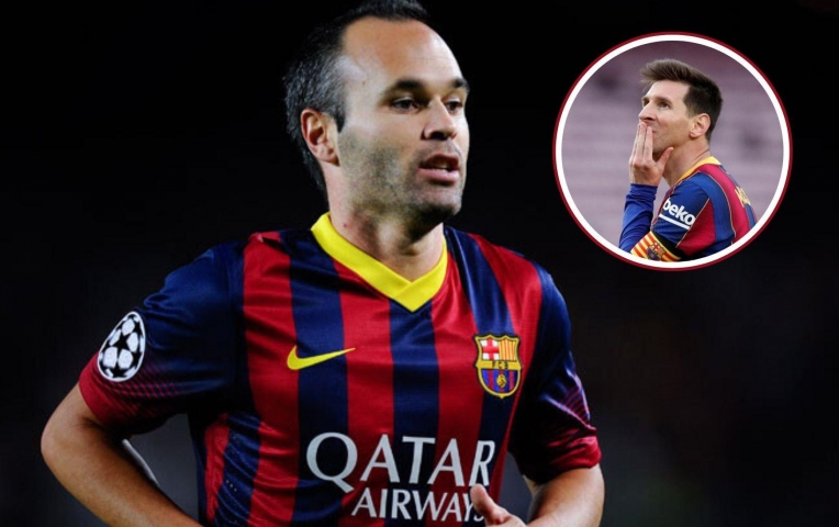 Iniesta bất ngờ gạch tên Messi khỏi 1 bình chọn