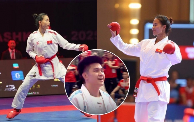 Karate Việt Nam bùng nổ với hat-trick HCV ở SEA Games 33