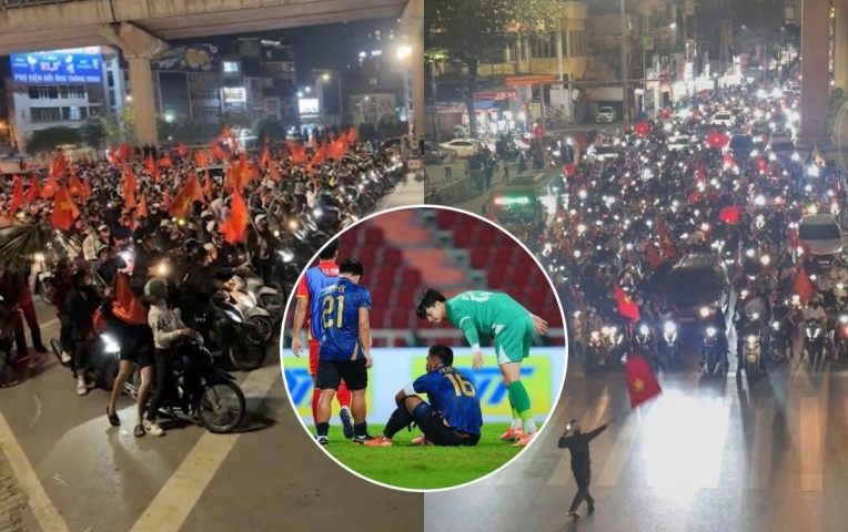 CĐV Thái Lan nóng mặt khi thấy CĐV Việt Nam 'đi bão'