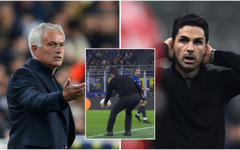 Arteta hóa Mourinho, nhận thẻ vàng 'khó đỡ' vì cứu bóng cho Arsenal