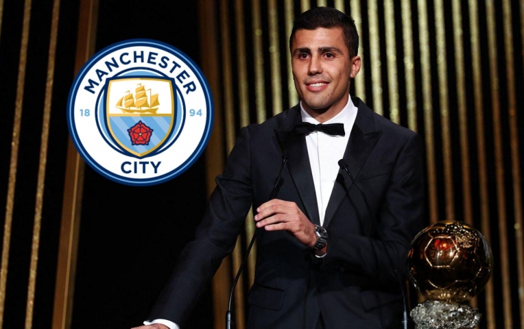 Rodri được Man City 'thưởng lớn' với Quả bóng vàng