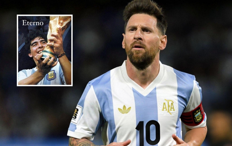 Messi gửi lời tri ân huyền thoại bóng đá Argentina