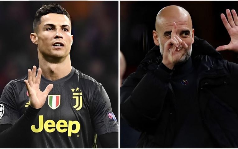 Bắt chước Ronaldo, Pep Guardiola đáp trả fan Liverpool