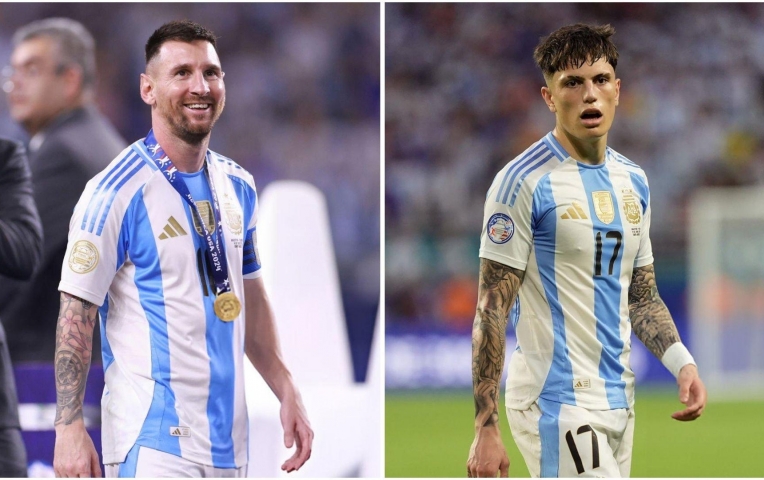 Garnacho ca ngợi Messi, đặt mục tiêu tại World Cup 2026